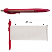 Ручка-банер шариковая, красный