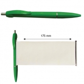 Ручка-банер шариковая, зеленый