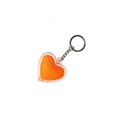 Брелок-фонарик в форме сердца, оранж