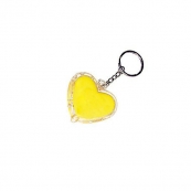 Брелок-фонарик в форме сердца, желтый