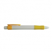 Ручка шариковая автоматическая, желтая