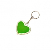 Брелок-фонарик в форме сердца, зеленый